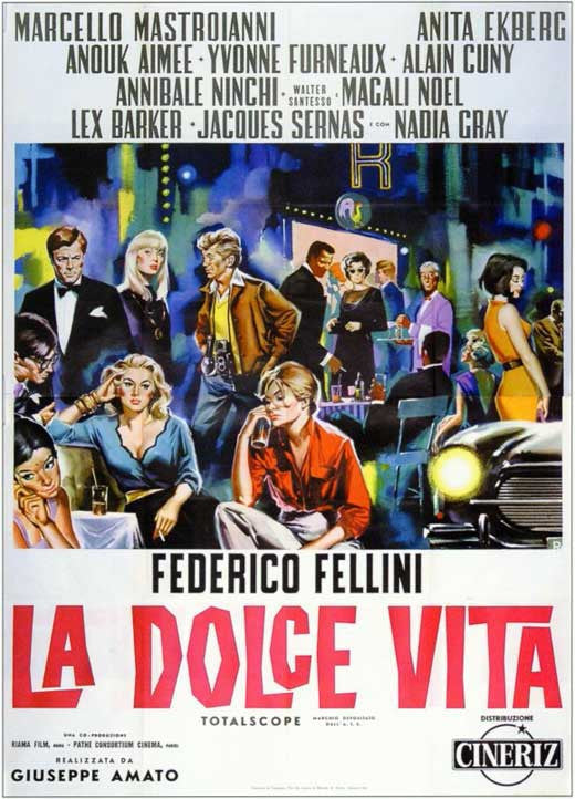 La Dolce Vita Movie Poster Print - 11x17 | Pop Culture Graphics