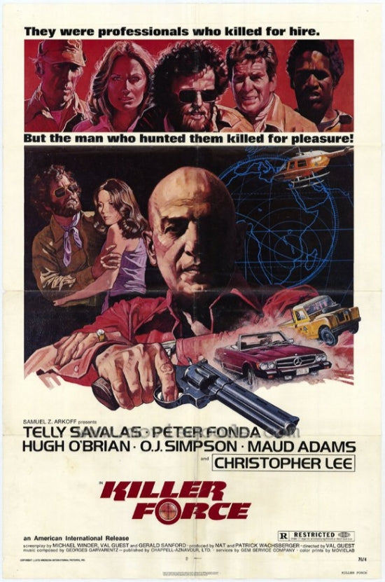 Killer Force Movie Poster Print featuring dramatic imagery.