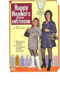 Happy Hookers From Amsterdam Movie Poster Print featuring vibrant colors and engaging imagery.