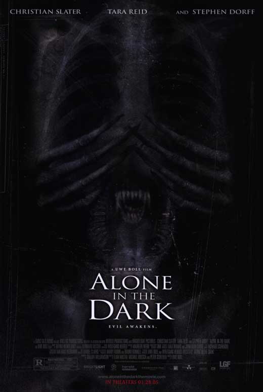 Alone in the Dark Movie Poster Print showcasing chilling horror visuals.