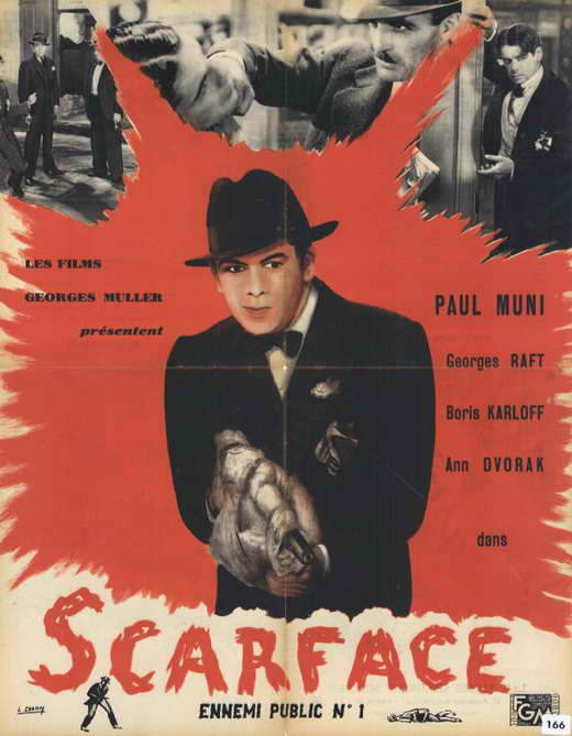 Scarface Movie Poster Print featuring iconic film artwork.