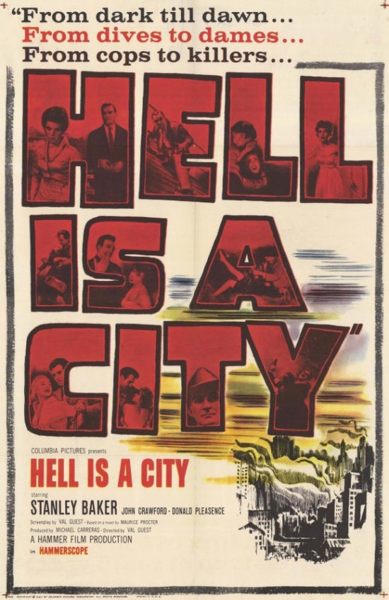 Hell Is a City Movie Poster Print showcasing cinematic art.