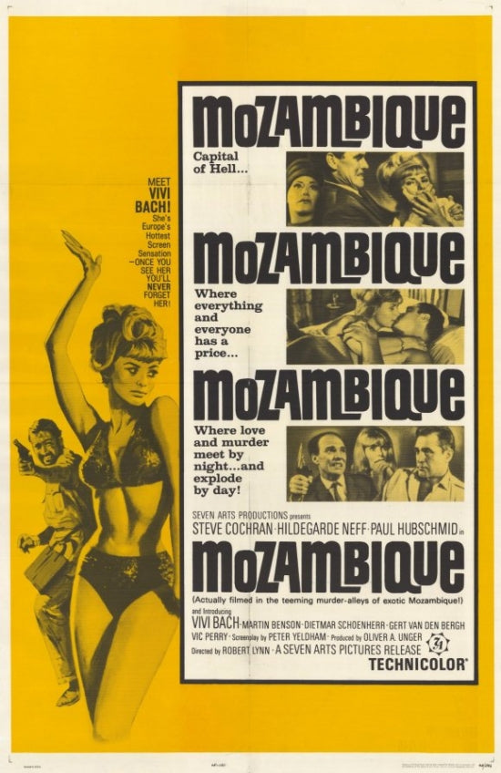 Mozambique Movie Poster Print featuring vibrant imagery.