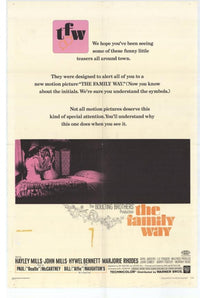 Family Way Movie Poster Print showcasing vibrant imagery and design.