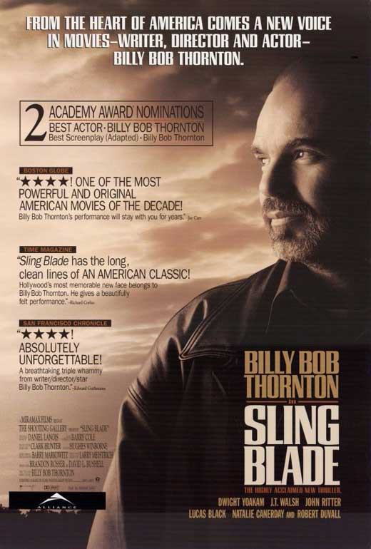 Sling Blade Movie Poster Print showcasing the iconic film.