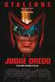 Judge Dredd movie poster print showcasing iconic sci-fi art.