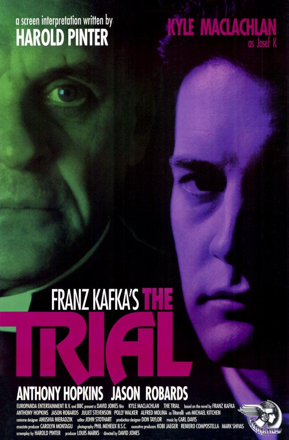 The Trial Movie Poster Print featuring dramatic visuals for film enthusiasts.