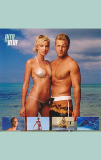 Into the Blue movie poster print featuring stunning ocean visuals.