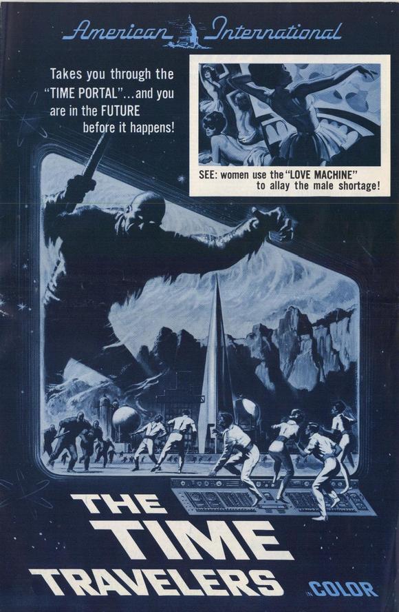 The Time Travelers Movie Poster Print showcasing thrilling time travel adventures.