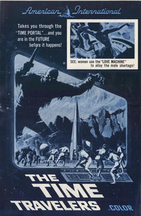 The Time Travelers Movie Poster Print showcasing thrilling time travel adventures.