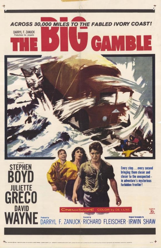The Big Gamble Movie Poster showcasing classic film art.