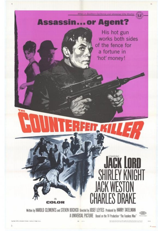 Counterfeit Killer Movie Poster Print showcasing thrilling cinematic art.