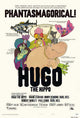 Hugo the Hippo Movie Poster Print featuring vibrant colors and playful design.