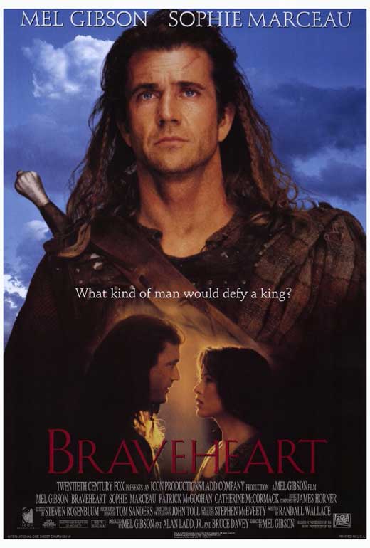 Braveheart Movie Poster Print showcasing epic battle for freedom.