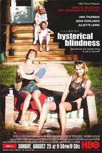 Hysterical Blindness movie poster print, vibrant artwork for film lovers.