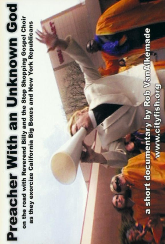 'Preacher With an God' Movie Poster Print showcasing vibrant imagery.