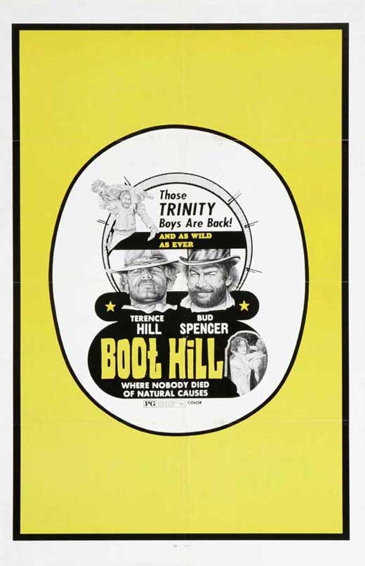 Boot Hill Movie Poster Print featuring classic western film imagery.