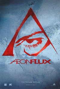 Aeon Flux Movie Poster Print showcasing sci-fi action and artistic design.