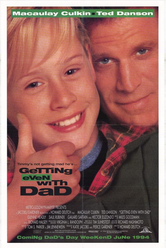 Getting Even with Dad Movie Poster Print featuring vibrant colors and iconic design.