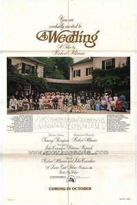A Wedding Movie Poster Print showcasing romance and celebration.