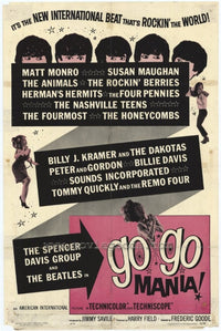 Go-Go Mania Movie Poster Print featuring a lively dance scene from the 1960s.