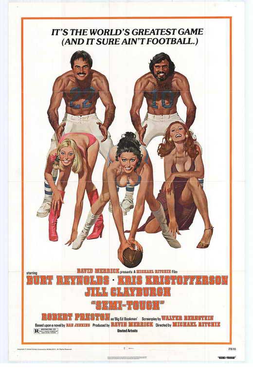 Semi-Tough Movie Poster Print showcasing classic film art.