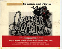 Rollercoaster Movie Poster Print featuring thrilling amusement park imagery.