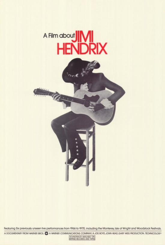 Film About Jimi Hendrix Movie Poster Print