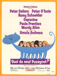 What's New Pussycat? movie poster print showcasing classic film art.