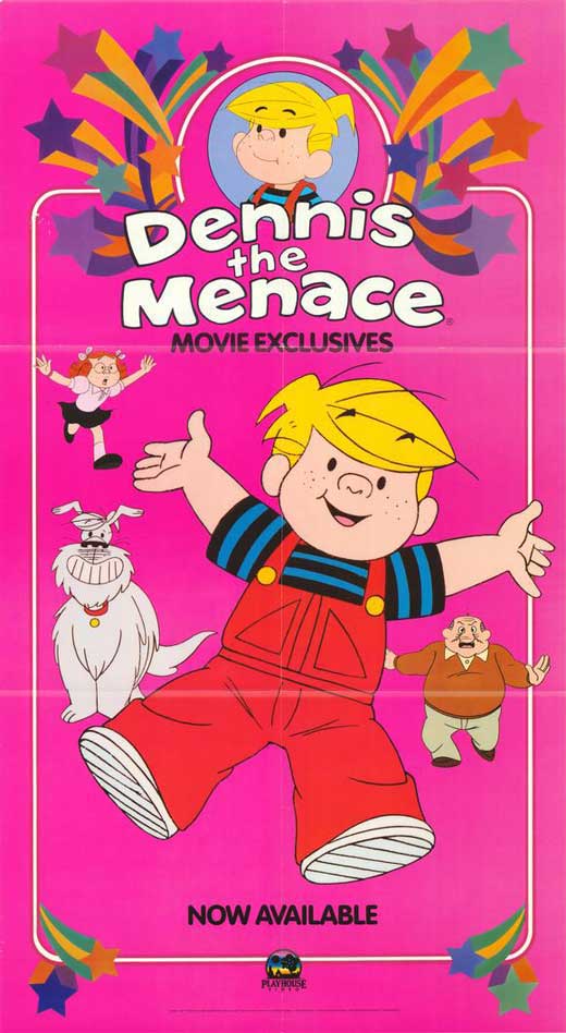Dennis the Menace Movie Poster Print showcasing mischievous antics.