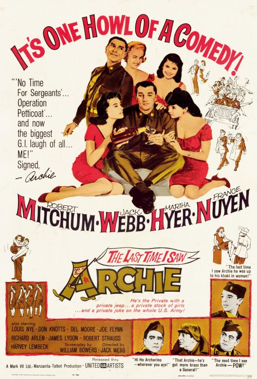 Last Time I Saw Archie Movie Poster Print showcasing classic film art.