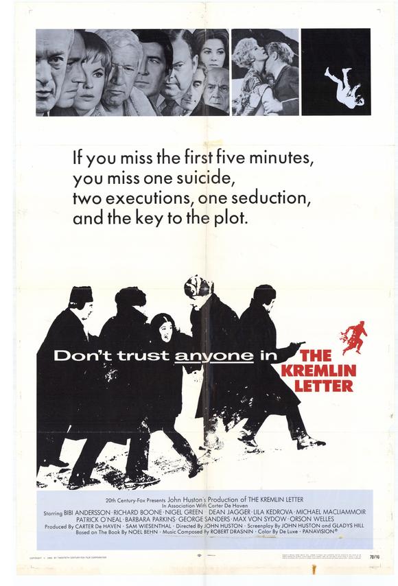 The Kremlin Letter Movie Poster Print showcasing cinematic artwork.