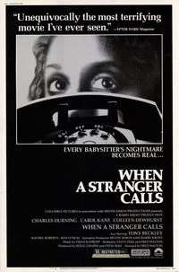 When a Stranger Calls Movie Poster Print showcasing suspenseful imagery.