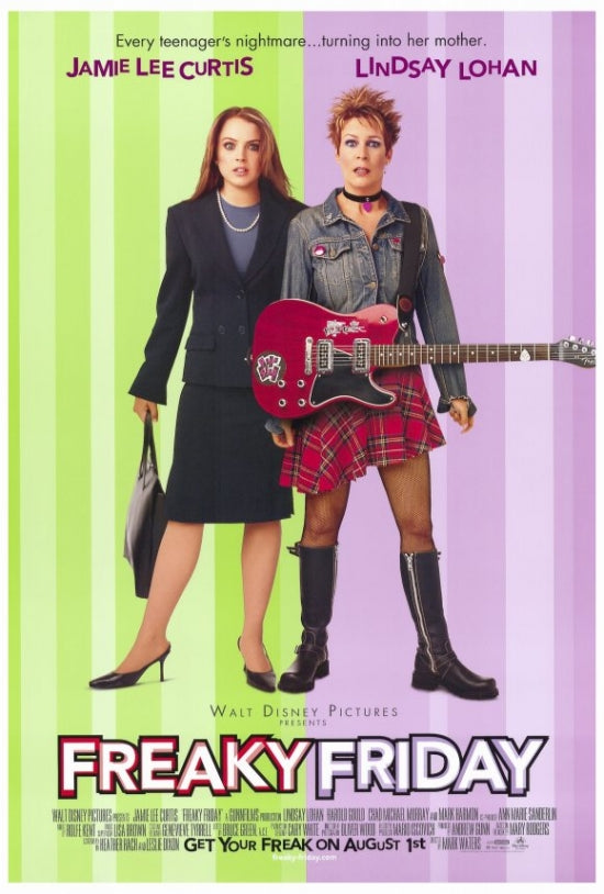 Freaky Friday Movie Poster Print showcasing classic comedy artwork.