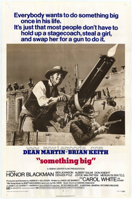 Something Big Movie Poster Print artwork featuring classic film art