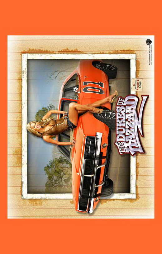 The Dukes of Hazzard Movie Poster Print featuring iconic characters.