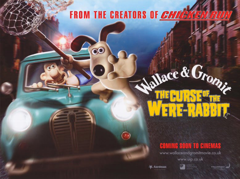 Wallace & Gromit: The Curse of the Were-Rabbit Movie Poster Print showcasing the beloved characters.