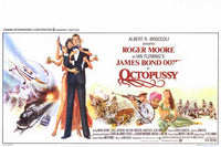 Octopussy Movie Poster Print featuring classic James Bond imagery.