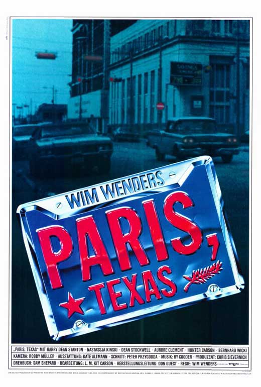 Paris, Texas Movie Poster Print showcasing the film's emotional depth.