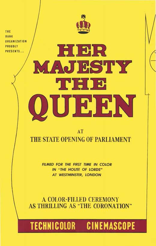 Her Majesty the Queen Movie Poster Print showcasing royal elegance.