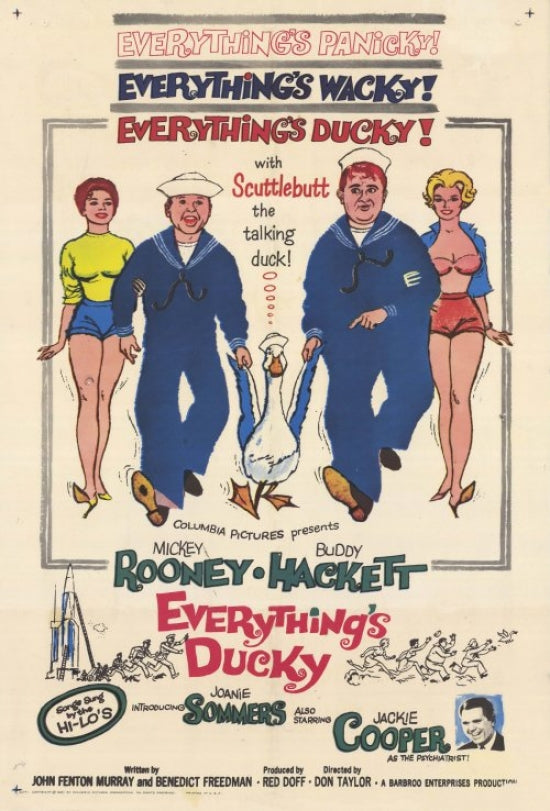 Everythings Ducky movie poster print showcasing vibrant colors and whimsical design.