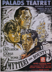 Mutiny on the Bounty Movie Poster Print showcasing classic cinema adventure.