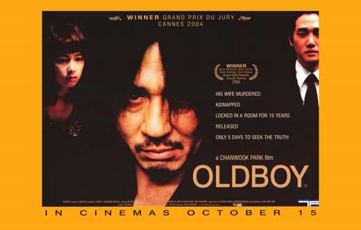 Oldboy Movie Poster Print showcasing dramatic film art.