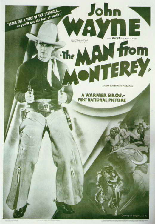 Man from Monterey Movie Poster Print showcasing vintage film art