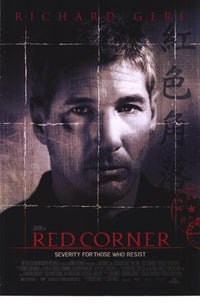 Red Corner Movie Poster Print showcasing dramatic artwork.