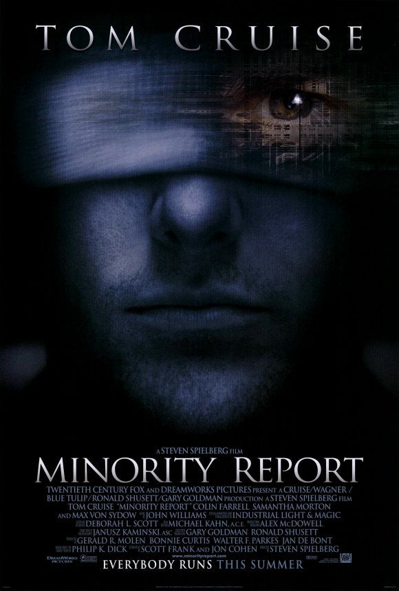 Minority Report Movie Poster Print featuring vibrant colors and dynamic imagery.
