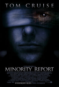 Minority Report Movie Poster Print featuring vibrant colors and dynamic imagery.