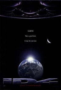 Independence Day Movie Poster Print showcasing action and drama.