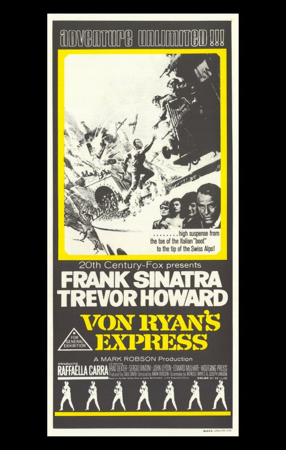 Von Ryan's Express Movie Poster Print showcasing classic film design.