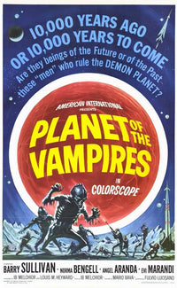 Planet of the Vampires Movie Poster Print showcasing classic horror film art.